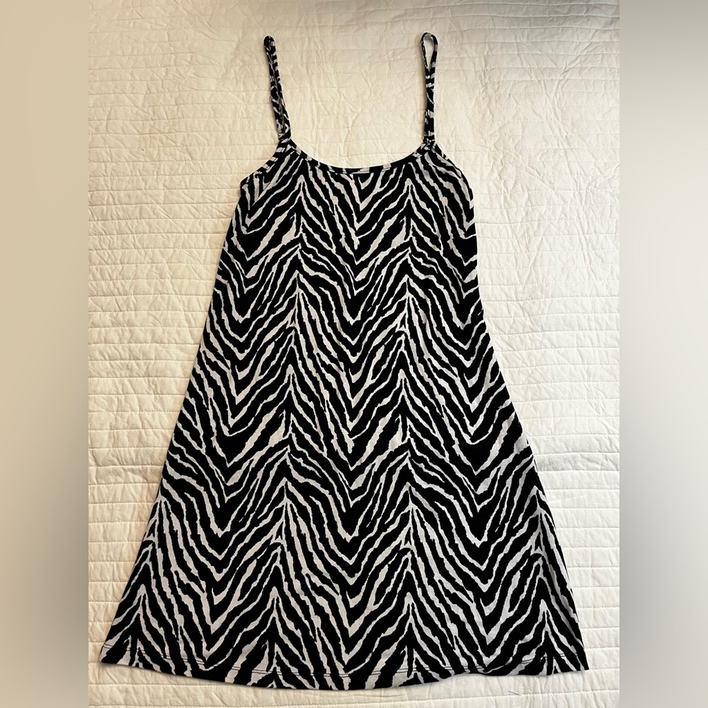 Grace & Emma zebra print tank dress